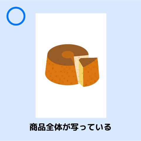商品全体が写っている