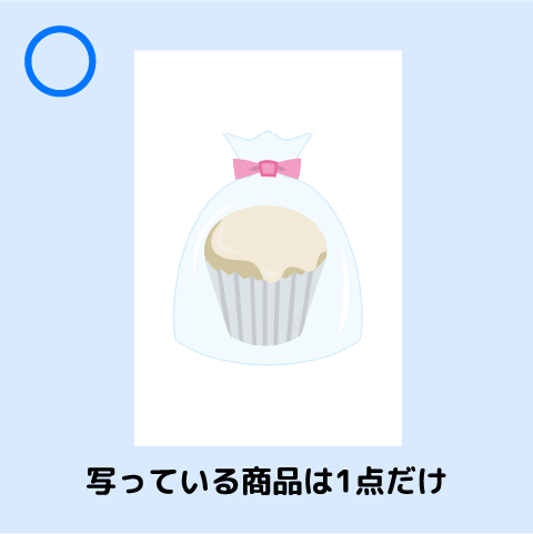 写っている商品は1点だけ